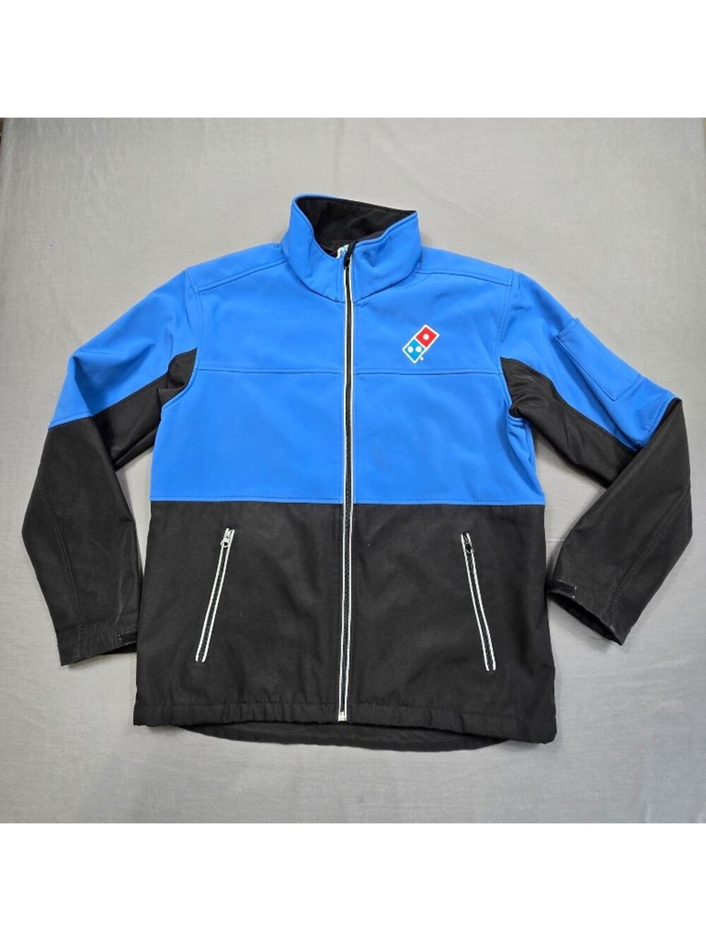 Dominos Gear Medium Mens Jacket Blue & Black Full Zip Employee Uniform